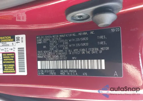 2024 Toyota Sienna Xse from USA, damaged, VIN 5TDDRKEC6RS181167